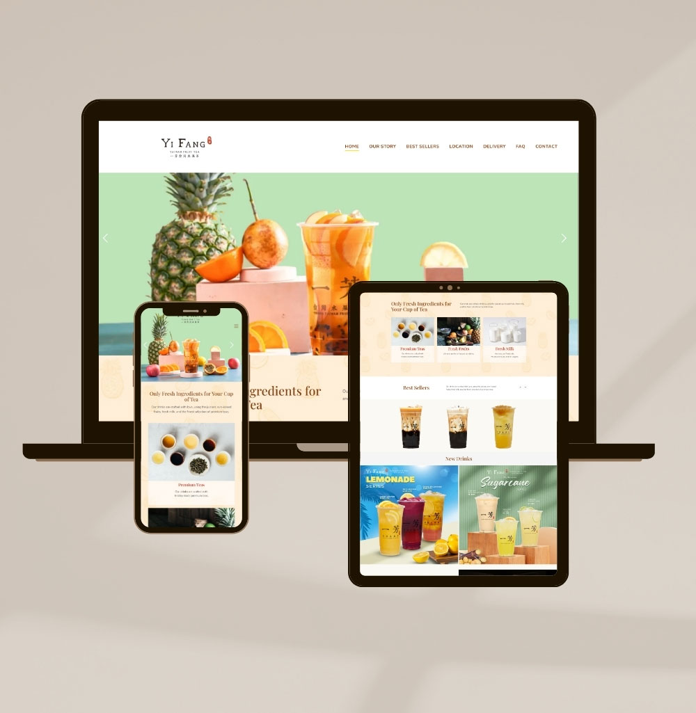 Yifang Tea site screenshot