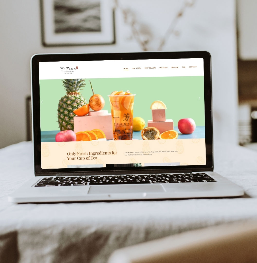 Yifang Tea site screenshot